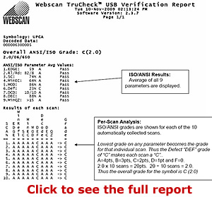 Webscan TruCheck USB Verification Report